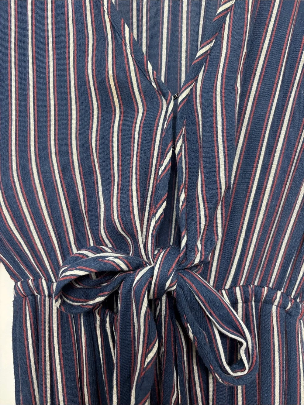 Abercrombie & Fitch Navy Striped Maxi Dress